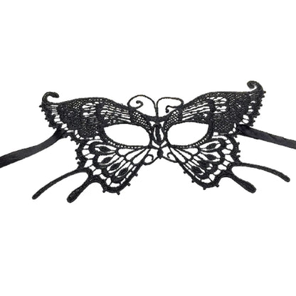 Black Queen Lace Mask — Embroidered Applique Masquerade Mask for Women, Party, Carnival, Wedding & Halloween Accessories