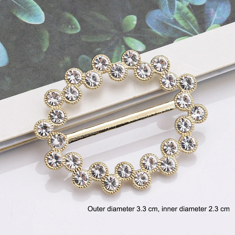 Elegant Alloy Brooch Pins with Pearls & Rhinestones – Minimalist Irregular Shapes, Fashion Accessory for Garments & Scarves