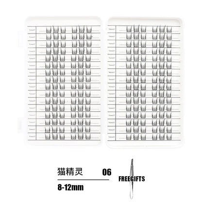 Individual Lash Extensions Kit – DIY Cluster Eyelash Book, False Lashes for Home Makeup