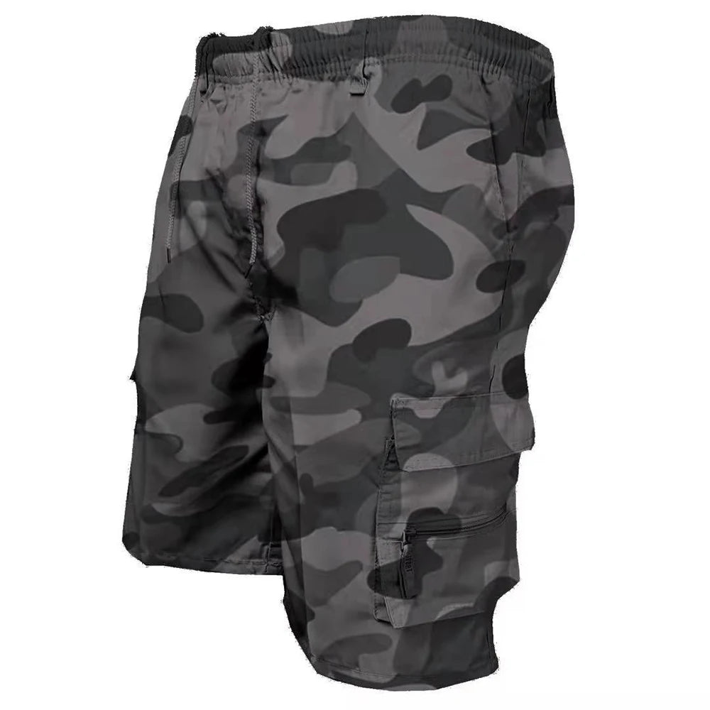 Men's Tactical Cargo Shorts - Camouflage Military Pocket Shorts for Hiking, Sports & Casual Wear