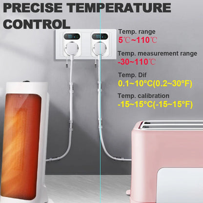 Smart WiFi Thermostat Plug – Tuya Wireless Temperature Controller for Boiler, Fan, Heating & Cooling, Alexa & Google Home Compatible