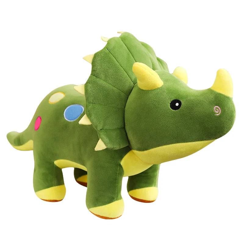 Creative Big Plush Dinosaur Toy – Soft Triceratops & Stegosaurus Stuffed Toys, Kids' Birthday Gifts