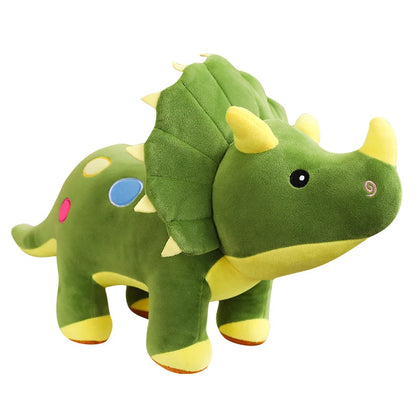 Creative Big Plush Dinosaur Toy – Soft Triceratops & Stegosaurus Stuffed Toys, Kids' Birthday Gifts