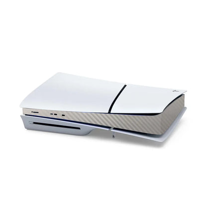 PS5 Slim Carbon Fiber Skin Cover Sticker – Center Console Decal Protective Wrap for PlayStation 5 Accessories (2025 Edition)
