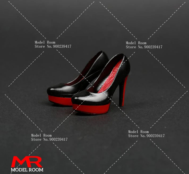 1/6 Scale Fashion Girl High Heel Shoes — Stiletto Court Shoe Model for 12" TBL PH Female Action Figures