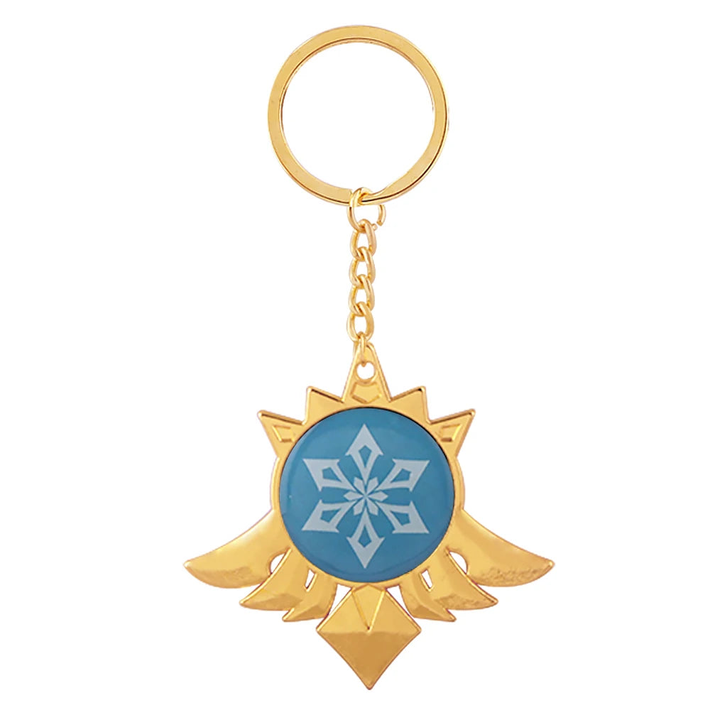 Genshin Impact Venti Eye Keychain 1:1 – Luminous Anime Cosplay Key Ring Backpack Pendant Gaming Accessories Gift