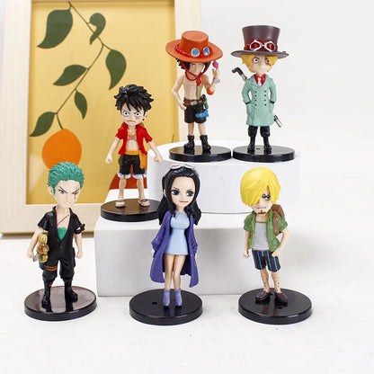 6PCS One Piece Anime Action Figures — PVC Luffy Collectible Dolls | Children’s Toys & Christmas Gift Decorations