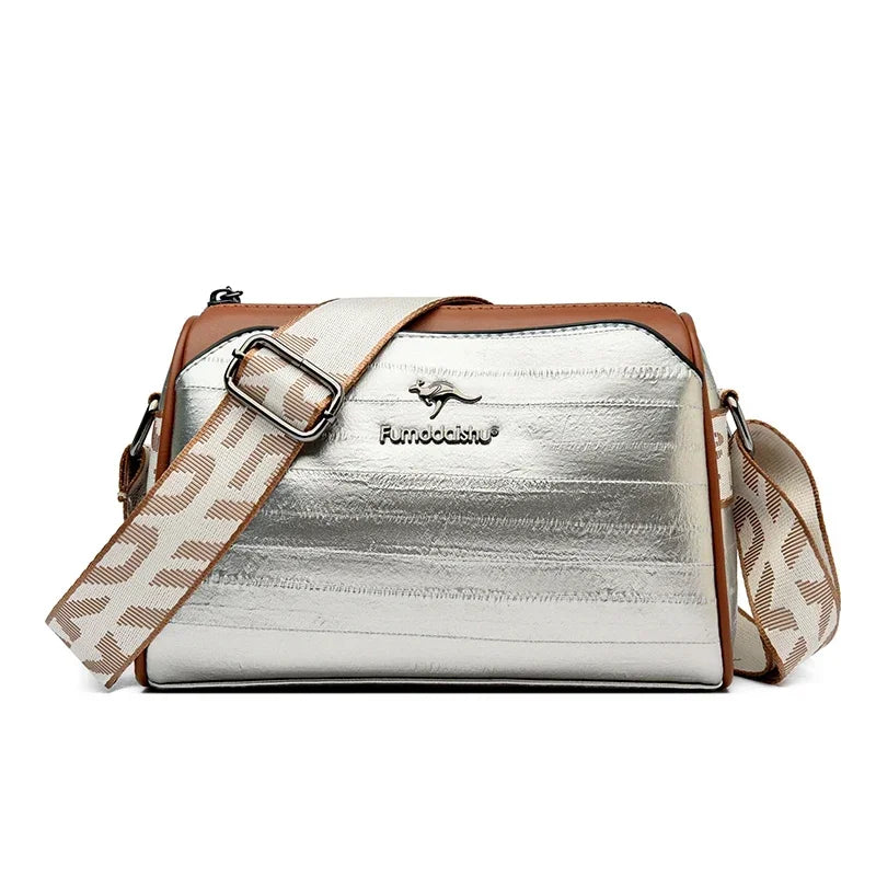 Women’s Soft Leather Shoulder Bag – Luxury Designer Vintage Crossbody & Messenger Handbag