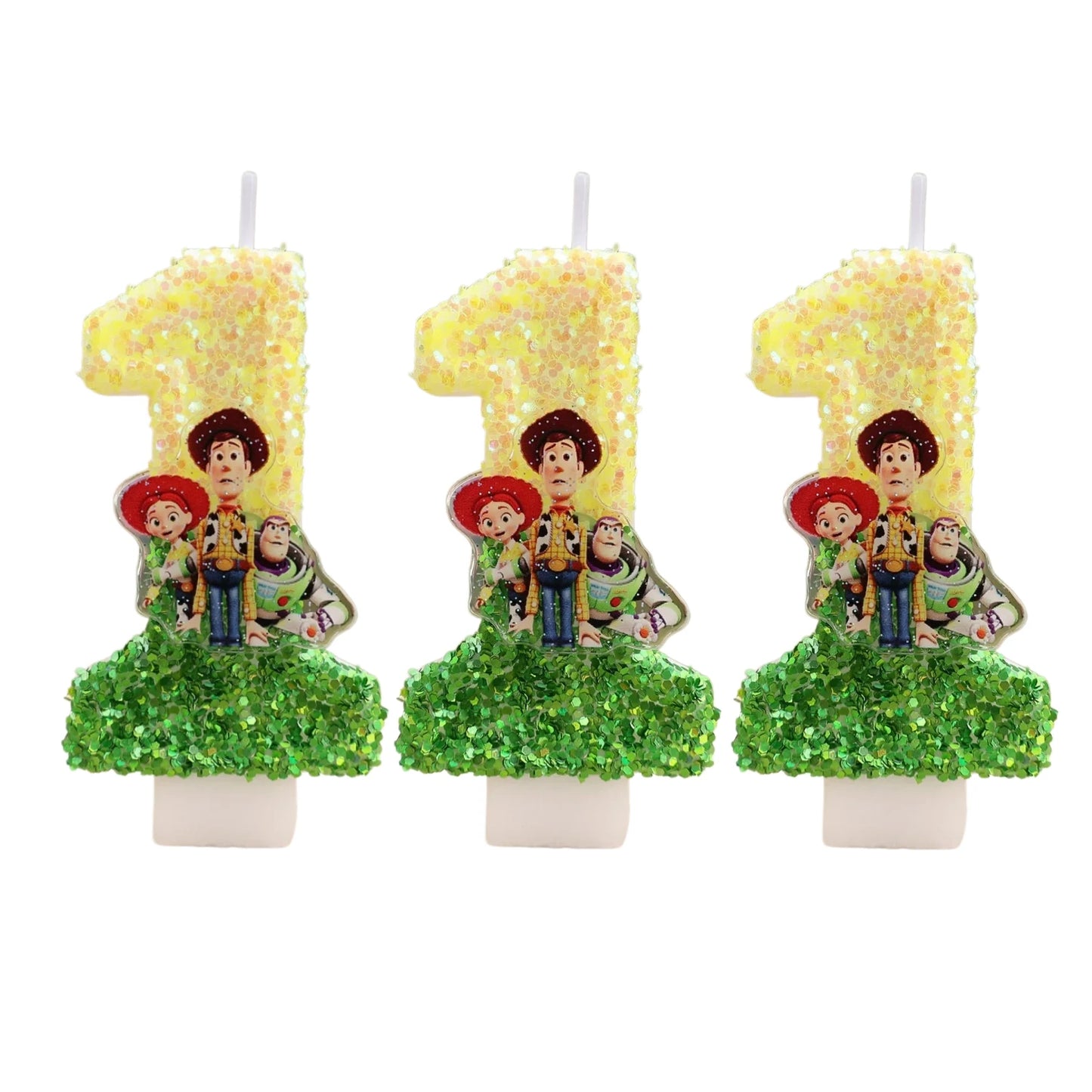 Toy Story Cartoon Number Candles 0-9 - Cute Kids Birthday Cake & Party Decoration Supplies