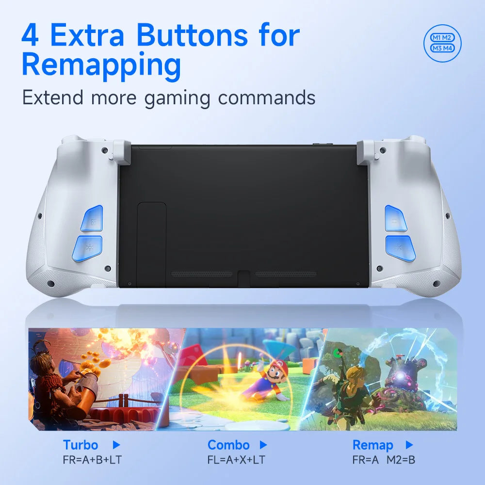 EasySMX S15 L/R Wireless RGB Controller — Compatible with Nintendo Switch/OLED, Gyroscope, Amiibo & Hall Effect, Perfect for Pokemon Games