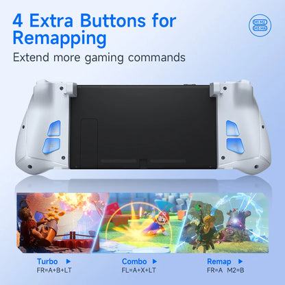 EasySMX S15 L/R Wireless RGB Controller — Compatible with Nintendo Switch/OLED, Gyroscope, Amiibo & Hall Effect, Perfect for Pokemon Games
