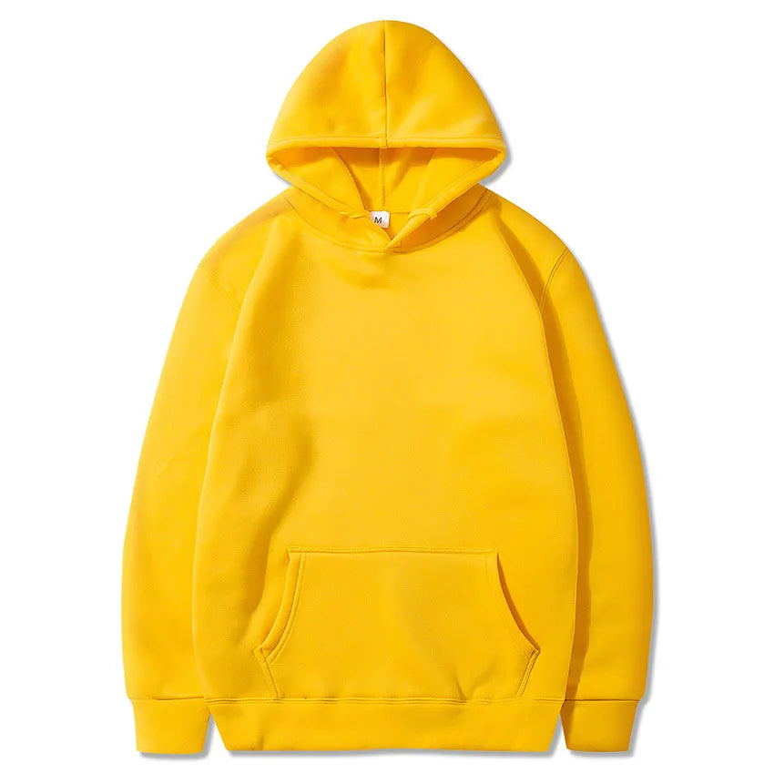 Solid Color Pocket Hoodie Sweatshirt - Unisex Casual Sports Pullover For Men And Women Multi Color Fashion Wear