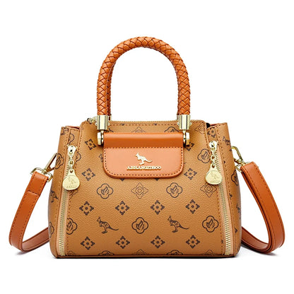 Women’s Designer Soft Leather Crossbody Bag – High-Quality Fashion Shoulder Messenger Purse for Ladies