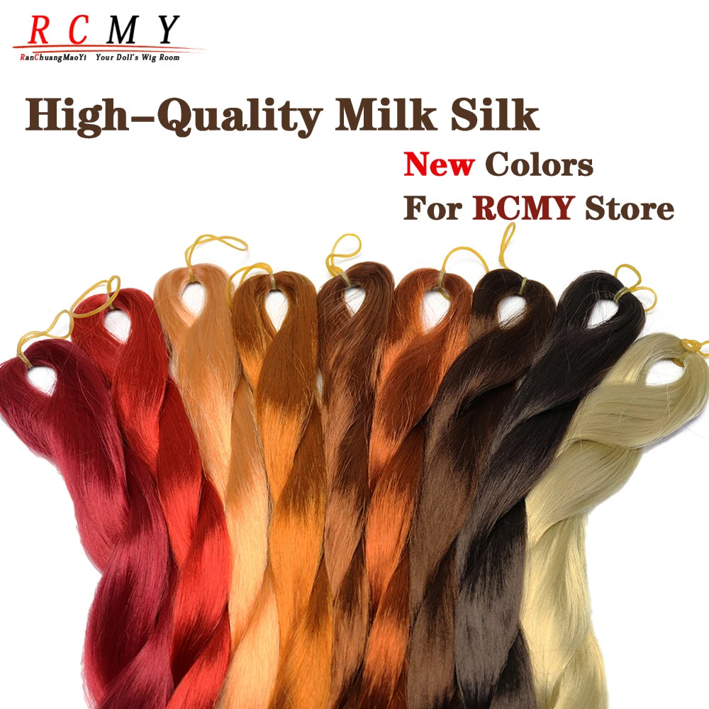 BJD/SD Reborn Doll Wig - Wine Red Milk Silk Rooting Hair Transplant Doll Hair Accessory
