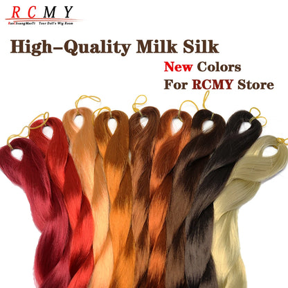 BJD/SD Reborn Doll Wig - Wine Red Milk Silk Rooting Hair Transplant Doll Hair Accessory