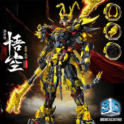 Mech WUKONG Monkey King Building Block Toy Set – ZHAOYUN Robot Hero DIY Bricks for Kids & Boys Gifts