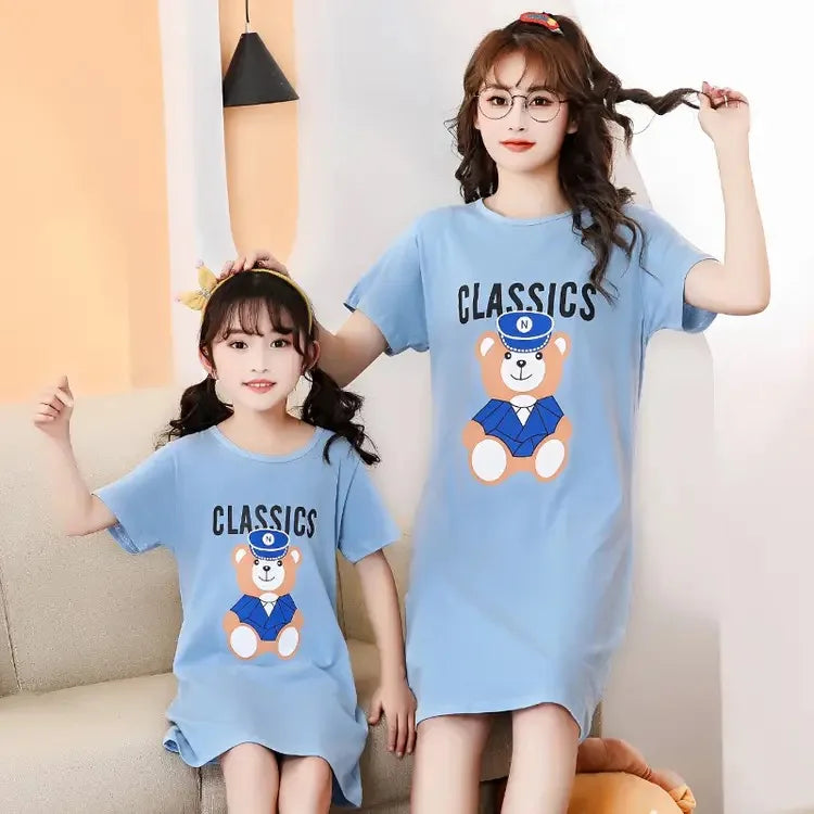 Mom & Daughter Summer Nightgowns - Matching Family Pajamas & Girls Sleepwear Dresses
