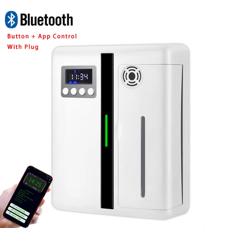 160ML Wall-Mounted Aroma Diffuser - Scent Machine with Fan for Hotel Lobby & Large Area Fragrance