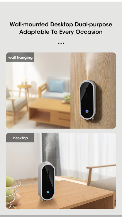 Automatic Fragrance Sprayer - USB Ambient Light, Wall-Mounted Aromatherapy Machine for Home & Commercial Use
