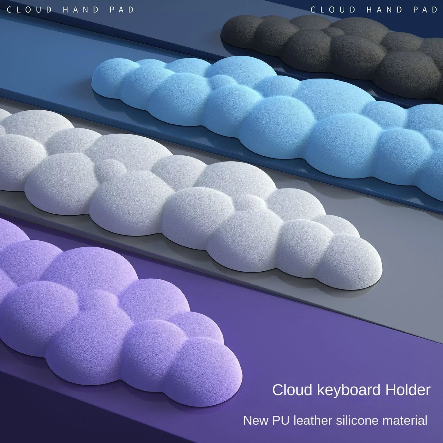Memory Foam Mouse Pad with Wrist Rest – Anti-Slip Keyboard Cloud Desk Pad for Office & Gamer Comfort
