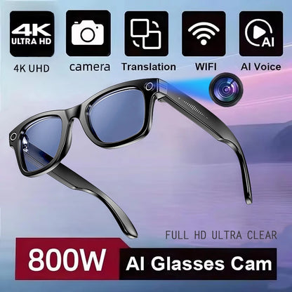 800W AI Smart Camera Glasses – Men Color-Changing Smart Sunglasses, Photo & Video Recording, Translation, Waterproof Call & Smart Wearable Eyewear