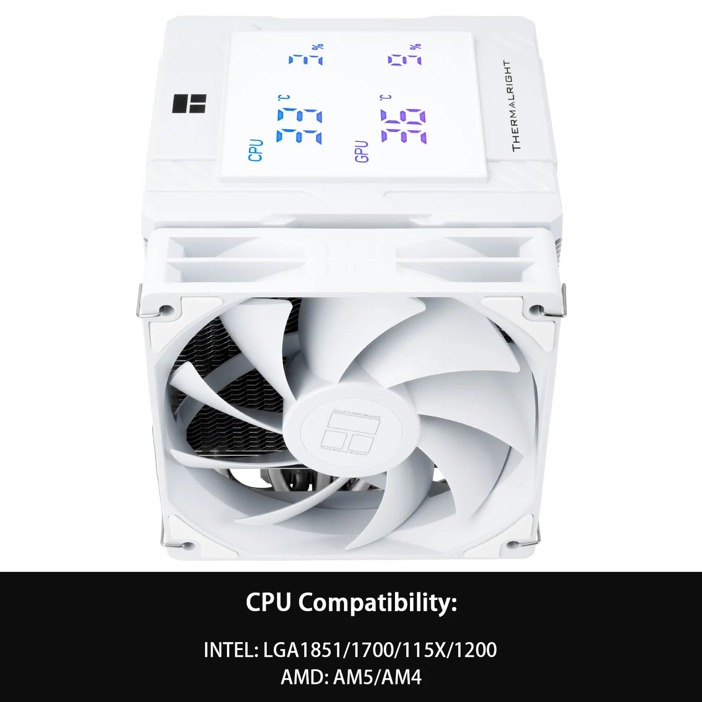 Thermalright Peerless Assassin 120 ARGB CPU Air Cooler – Digital Black Dual Tower High Performance Radiator for Intel LGA1851/1700/1200/115X & AMD AM4/AM5