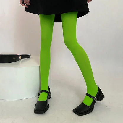 17-Color Women’s Velvet Tights - Seamless High-Stretch Anti-Run Pantyhose & Long Stockings