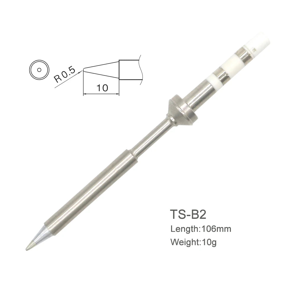 TS100/TS101 Soldering Iron Tips - Pine64 Pinecil Replacement Tips TS Series BC2 C4 Compatible Models
