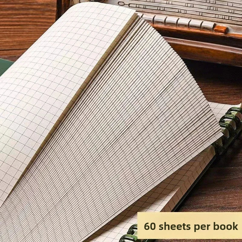 B5 Flip Notepad Grid Notebook – Sketchbook, Diary, Journal Writing Pads for Office & School Supplies