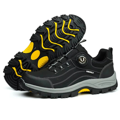 Men’s Steel Toe Safety Shoes – Puncture & Smash Resistant, Lightweight Breathable Work Shoes
