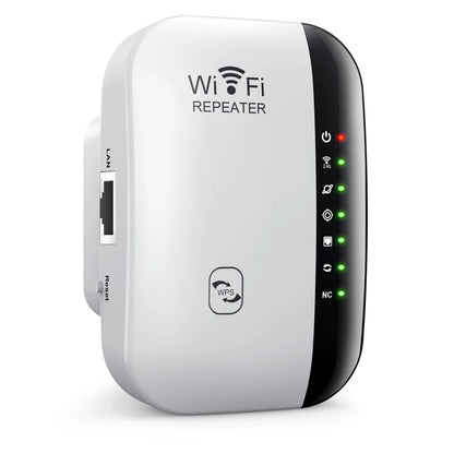 300Mbps Wireless WiFi Repeater — 2.4G WiFi Extender & Signal Booster, 802.11N Router Adapter for Home & Office