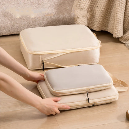 3pcs Travel Packing Bag Set | Compressible Waterproof Nylon Organizer for Suitcase, Luggage, Portable
