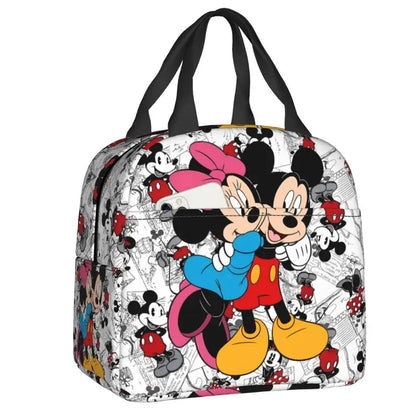 Custom Mickey Mouse Insulated Lunch Bag – Cartoon Thermal Cooler Lunch Box for Kids, Men & Women School Tote