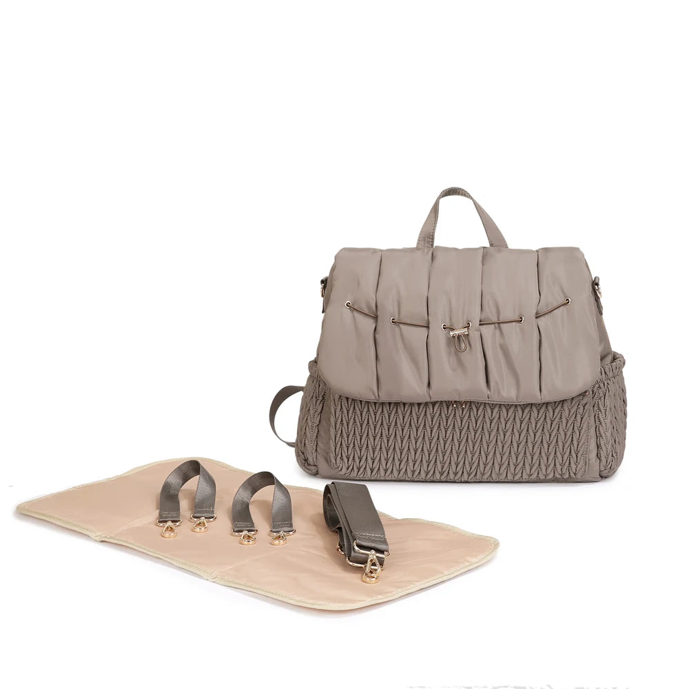 Large Capacity Diaper Bag – Waterproof Maternity Stroller Bag, Multifunctional Baby Nursing & Travel Tote