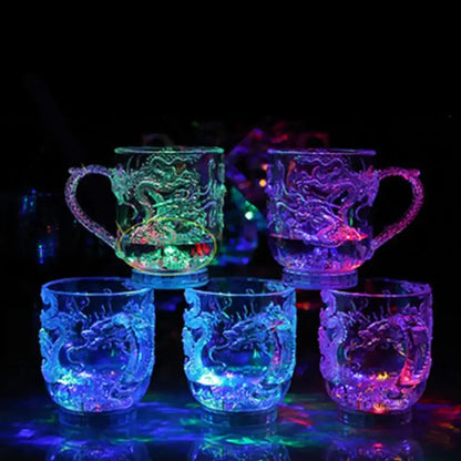 LED Color Changing Dragon Cup - Water Activated Light-Up Magic Mug for Coffee, Milk Tea & Travel Gifts