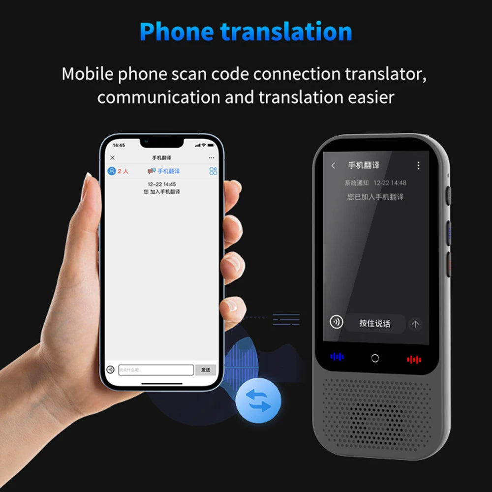 S80 Pro Portable Language Translator – 138 Languages, Voice Translation, 16 Offline Modes, ChatGPT Function