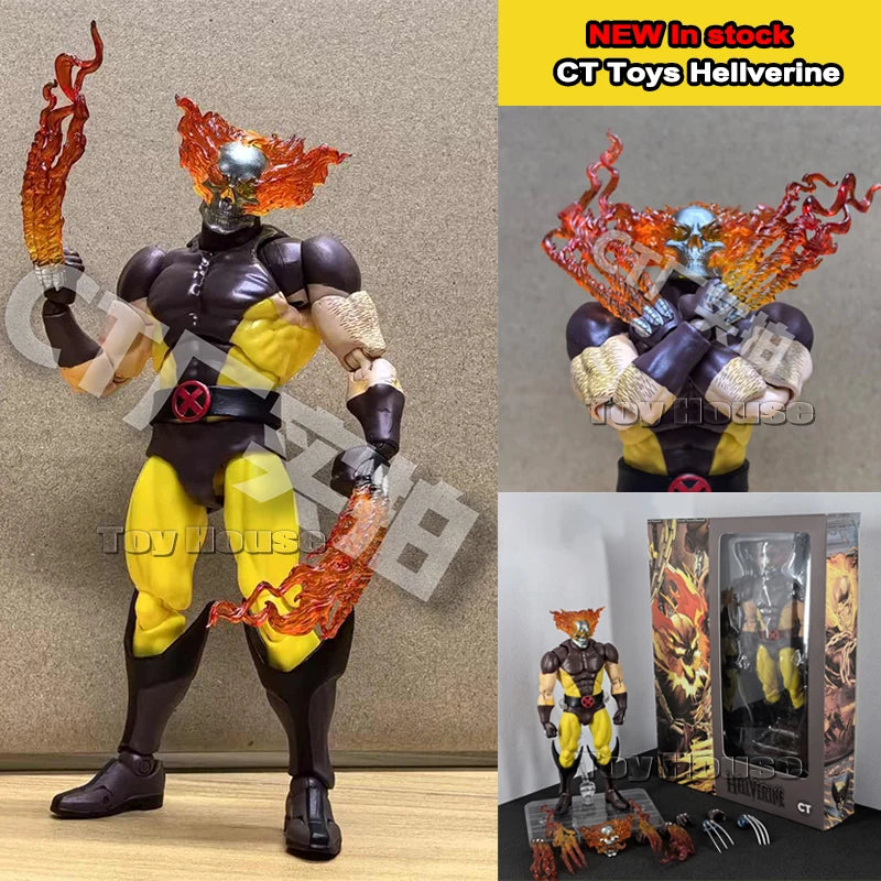 CT Toys Wolverine Hellverine Figure — Mafex 096/138 X-Men Anime Action Collectible Model Toy Gift