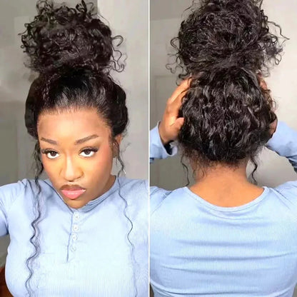 Invisi Strap HD 360 Full Lace Wig – 250 Density Precut Lace Frontal Wig, Drawstring Snug Fit, Pre-Plucked Glueless Human Hair Wig