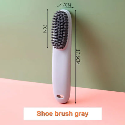 3247 Long Handle Shoe Cleaning Brush - Portable Laundry Scrub Brush Set for Home & Travel Use