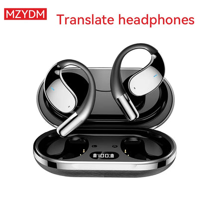 3-in-1 AI Translator Earbuds - Bluetooth 5.4 Smart Voice Headset with Real-Time Translation, Noise Cancellation & 144 Languages Support