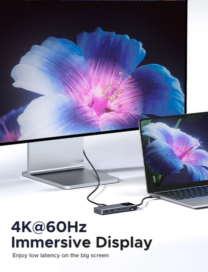 UGREEN Uno 6-in-1 USB-C Hub – 4K60Hz, PD100W, 10Gbps USB3.2 Splitter Adapter for Laptop & MacBook Pro/Air