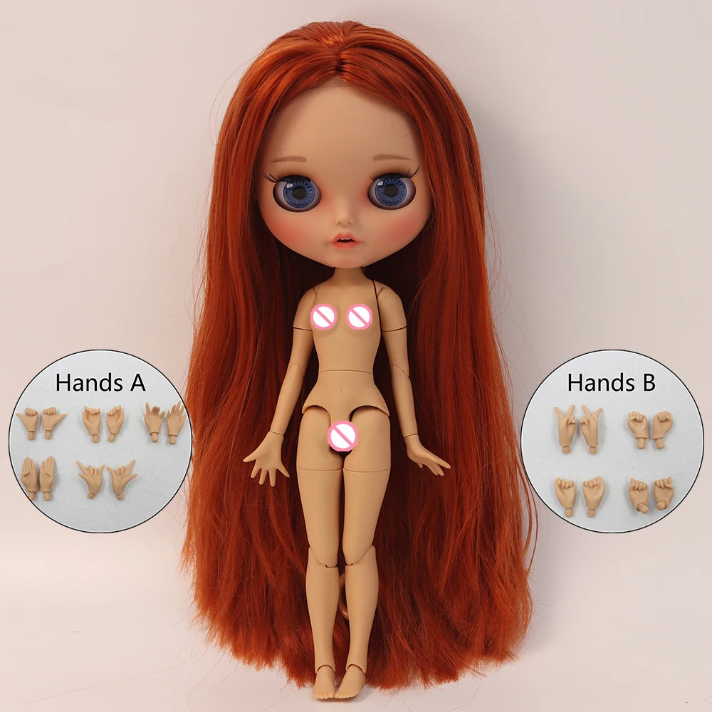 ICY DBS Blythe 1/6 BJD Doll – 30cm Tan Skin Matte Face Jointed Body, Anime Girl Toy Gift