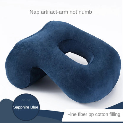 Multifunctional U-Shaped Pillow for Comfortable Office Naps - Neck Stretcher, Back Cushion, Head & Arm Rest