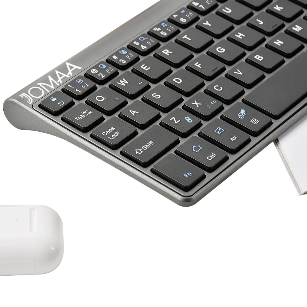 Slim 2.4G Wireless Keyboard with Touchpad — USB Numeric Keypad for Android, Windows, Desktop, Laptop & TV Box
