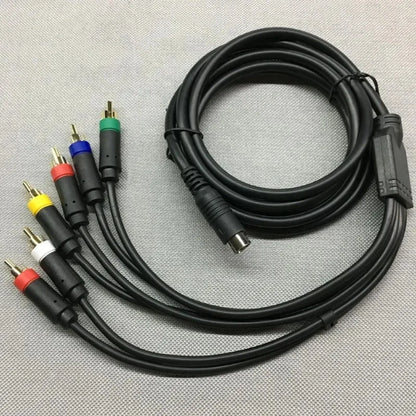 SEGA Saturn RGB/RGBS RCA Composite AV Cable – RGB+Sync Video Cord for PVM, BVM, NEC XM & UpScaler BNC Retro Gaming Display