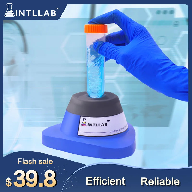 INTLLAB Mini Vortex Mixer – Laboratory, Tattoo Pigment & Nail Polish Liquid Shaker