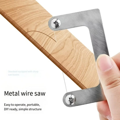 DIY Mini Wire Saw - Multi-Functional Handheld Cutter for Woodworking, Plastic & Precision Model Crafting