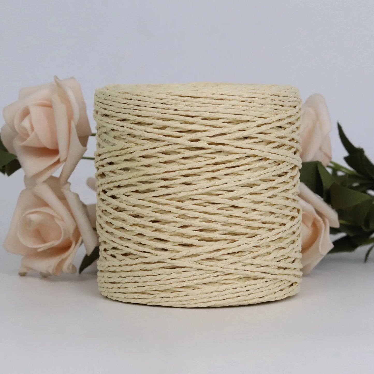 Raffia Straw Yarn - 100g Handmade Crochet Material for Summer Hats, Bags & DIY Handcraft Projects
