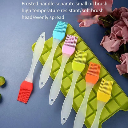 Versatile Disassemblable Silicone Pastry & Baking Brush Set - Perfect for Flour, Cakes, Barbecue, and More!