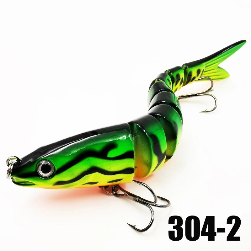 Multi Jointed Swimbait Fishing Lures - Slow Sinking Bionic Artificial Bait for Freshwater and Saltwater Bass Trout Fishing